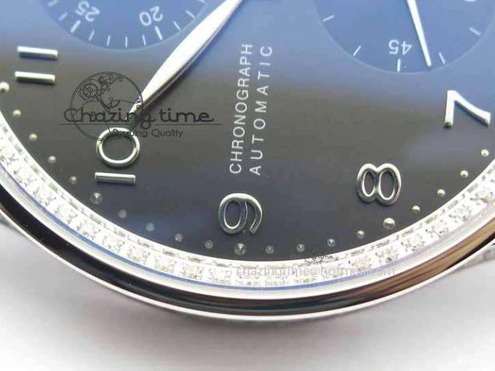 MIROTIME 0312 Unique Portuguese IW3714 Diam ZF V2 1:1 Best Edition Gray Dial On Brown Leather Strap A79350 (Slim Movement) 7250